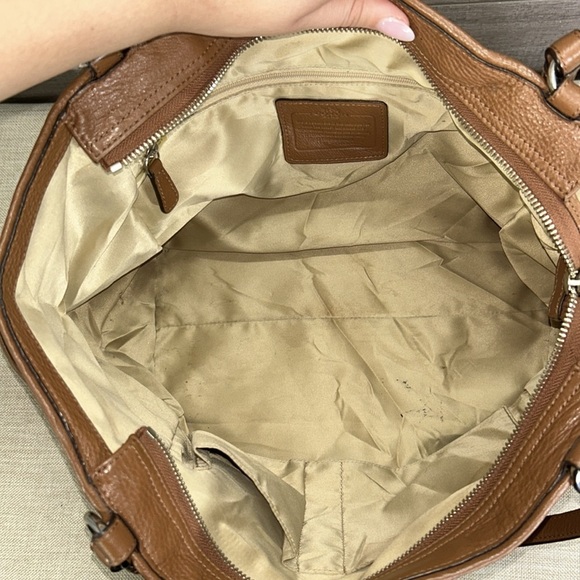 Coach F29898 Brown Leather Park Carrie Tote - Picture 10 of 11